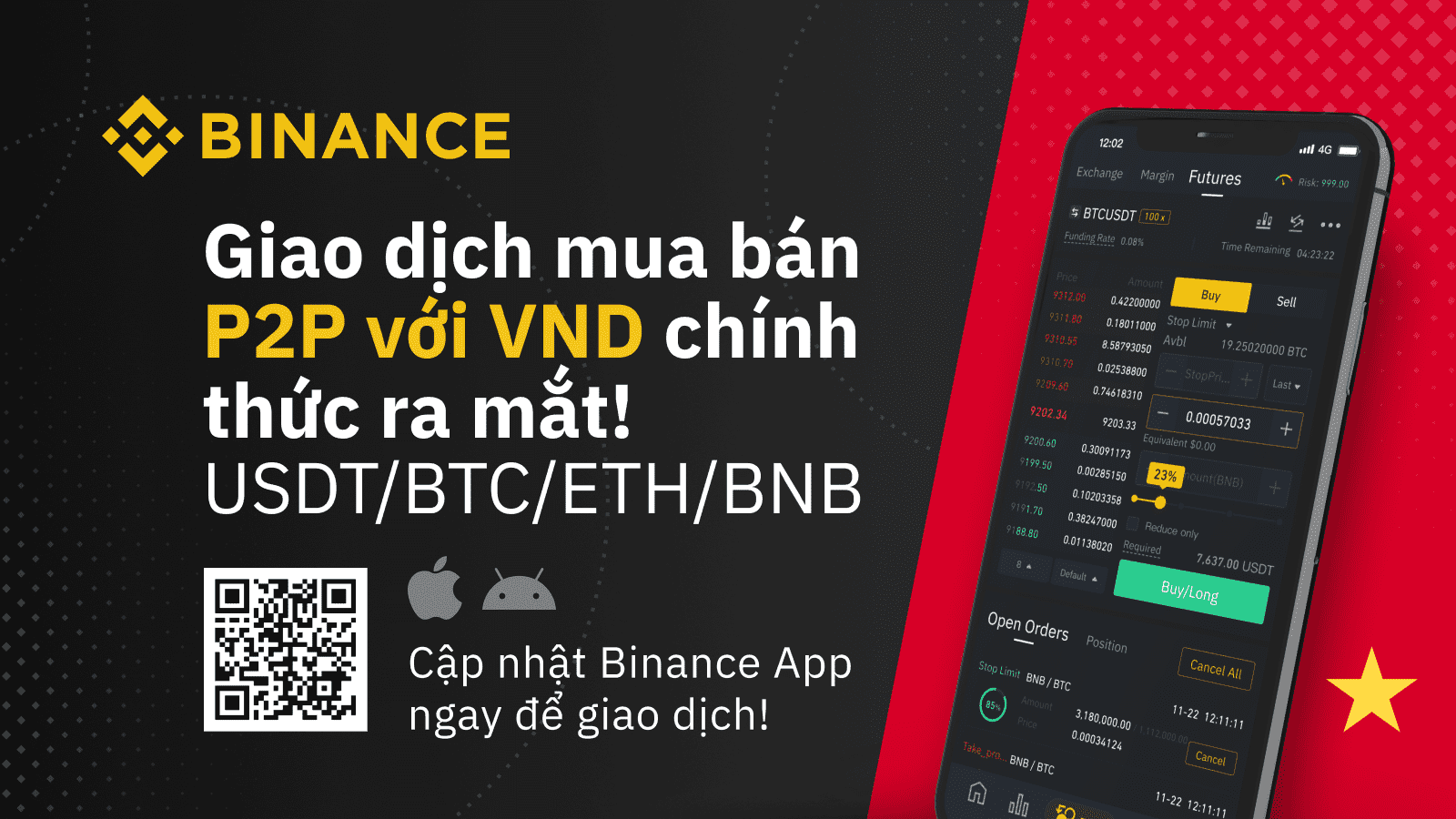 Binance P2P Giao Dịch Mua Bán P2P Với VNĐ Chính Thức Ra Mắt -